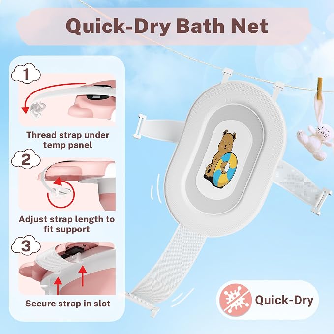 AVIDOR Baby Bathtub, Collapsible Bathtub - Image 3