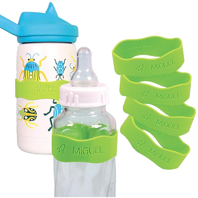 InchBug Orbit Labels Baby Bottle and Water Bottle Silicone Name Bands – by Inchbug
