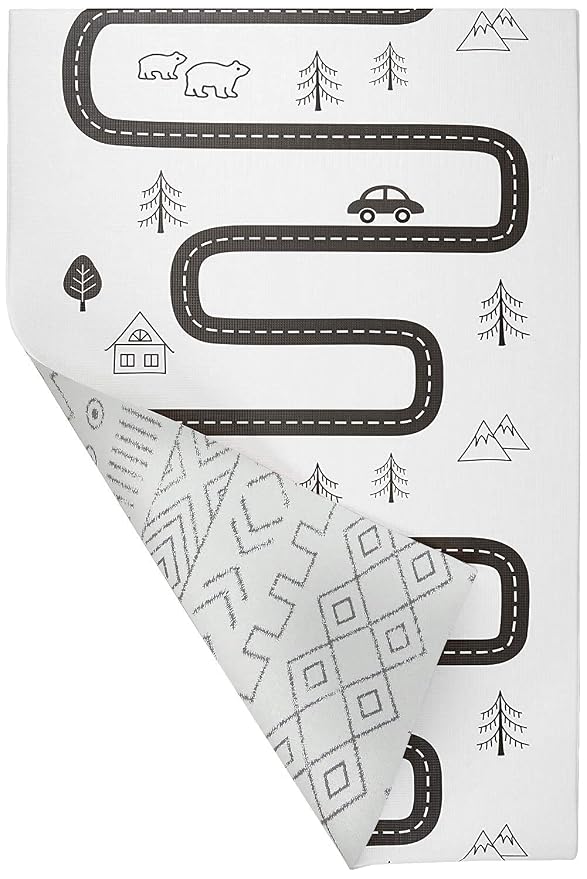 Baby Care Play Mat 73’’ x 49’’ Original One-Piece Reversible Rollable by Baby+Care+Play+Mat