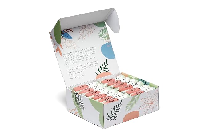 Eco Wave Baby Wipes, 100% Compostable Eco-Friendly Bamboo Wipes, Hypoallergenic - Image 4