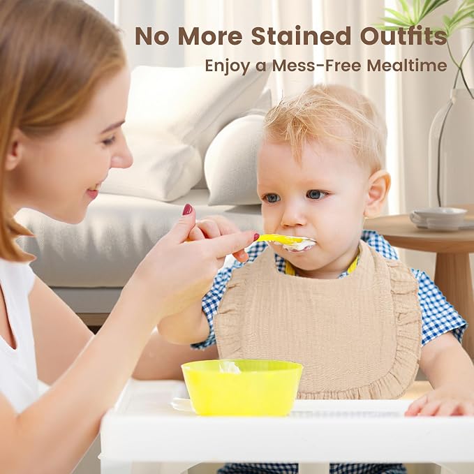 Oiomniv Muslin Baby Bibs, Toddler - Image 8