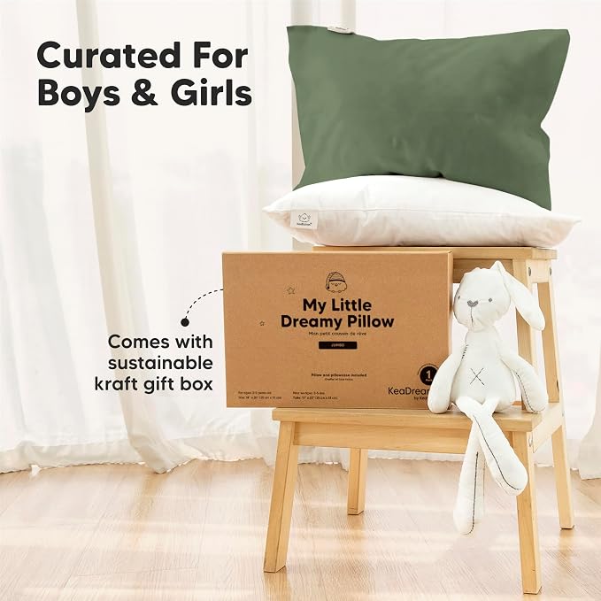 KeaBabies Toddler Pillow with Pillowcase, Jumbo 14X20 - Image 9