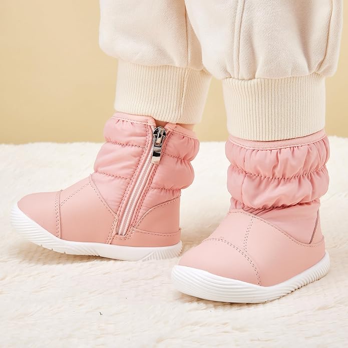 BMCiTYBM Baby Boy Girl Snow Boots Waterproof Winter Warm Booties Nonslip - Image 2