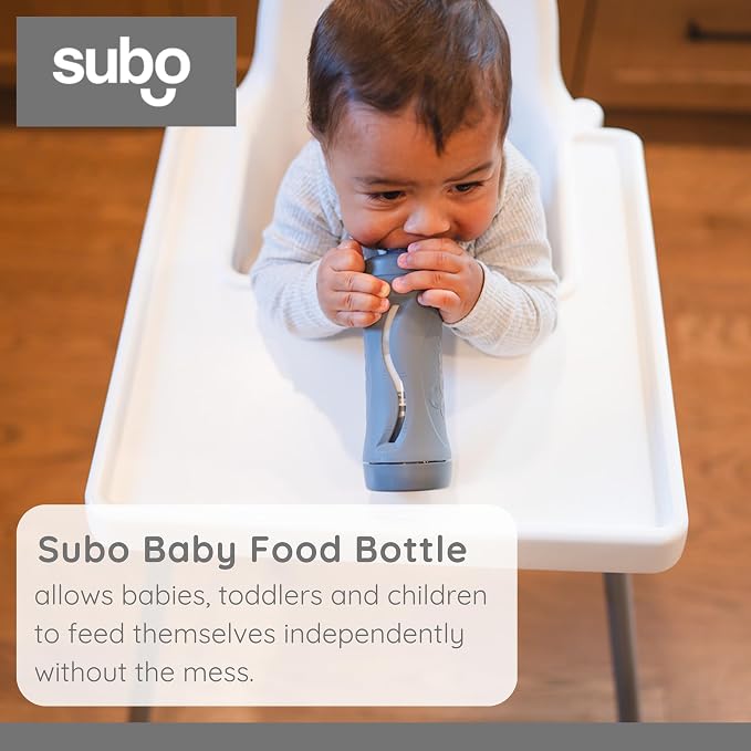 Subo Baby Food Bottle | No Mess Baby Toddler Self Feeder | Squeeze Free Design - Image 4