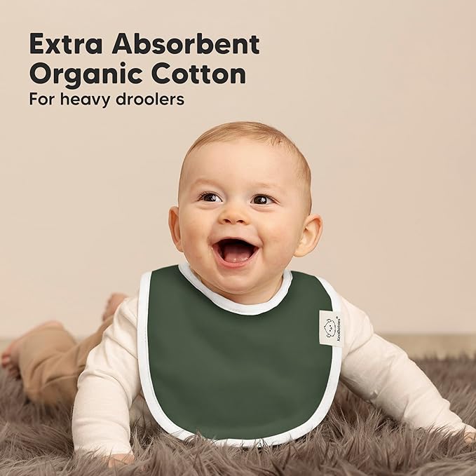 8-Pack Organic Baby Bibs for Boys, Girls - Image 5