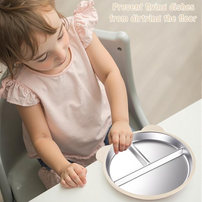 Stainless Steel Kids Plate - Image 6
