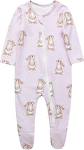 O2 BABY Baby Boys Girls Organic Cotton Zip-Front Sleeper Pajamas, Footed Sleep by O2BABY