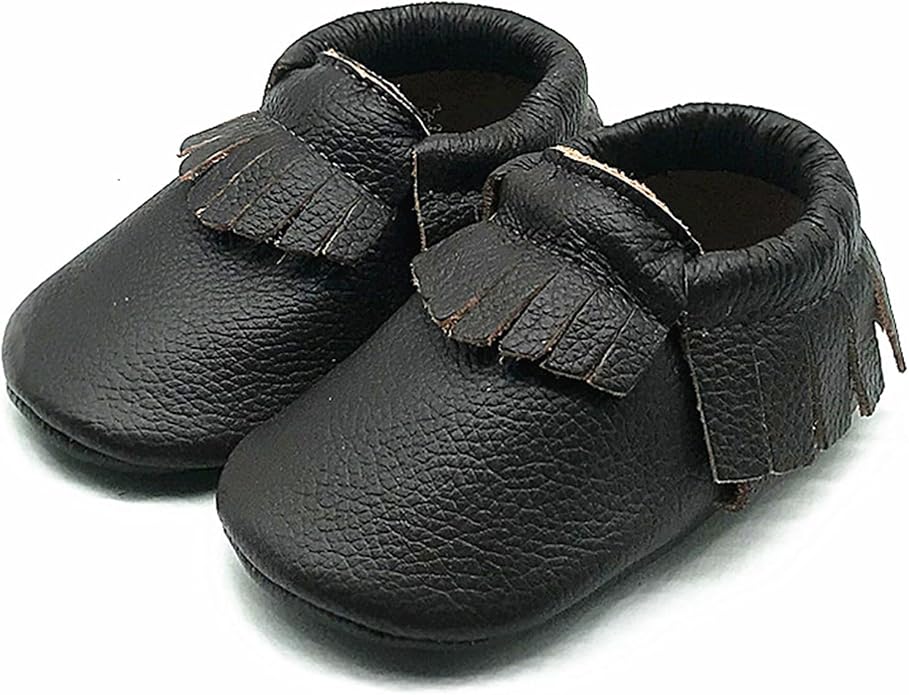 OWLOWLA Baby Moccasins Soft Sole Leather Baby Shoes Infant Toddler Pre-Walker - Image 2