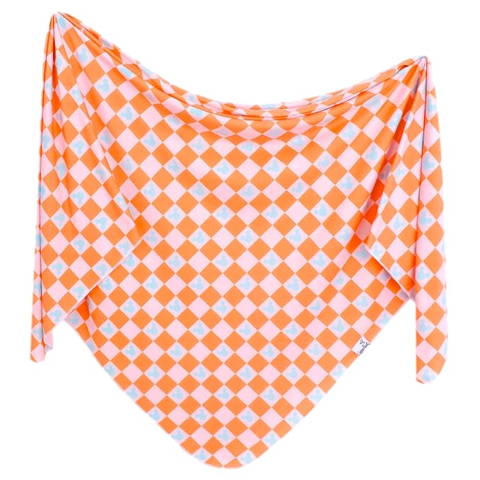 Copper Pearl Large Premium Knit Baby Swaddle Receiving Blanket 'Mickey Mouse by CopperPearl