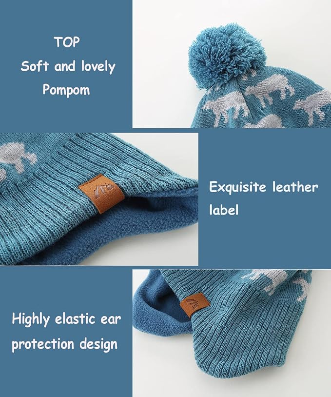 Moon Kitty Baby Boys Hats Toddler Beanies - Image 5