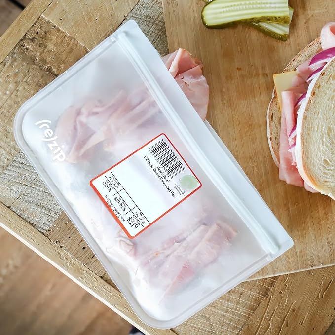 zip Half Gallon Reusable Storage Bags | BPA-Free, Leak proof, 100% Food-Grade - Image 2