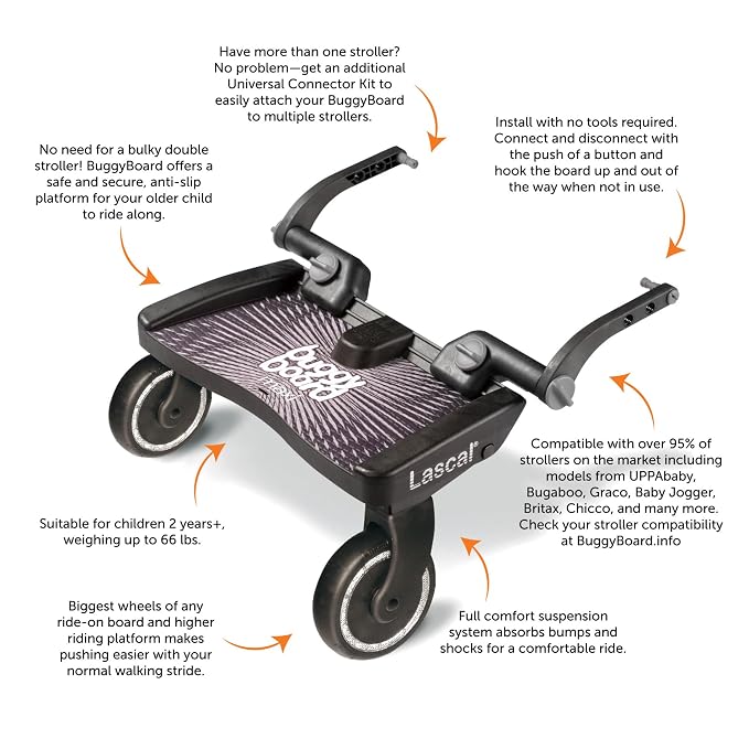 Lascal BuggyBoard Maxi Universal Stroller Board, Fits Strollers Including - Image 4