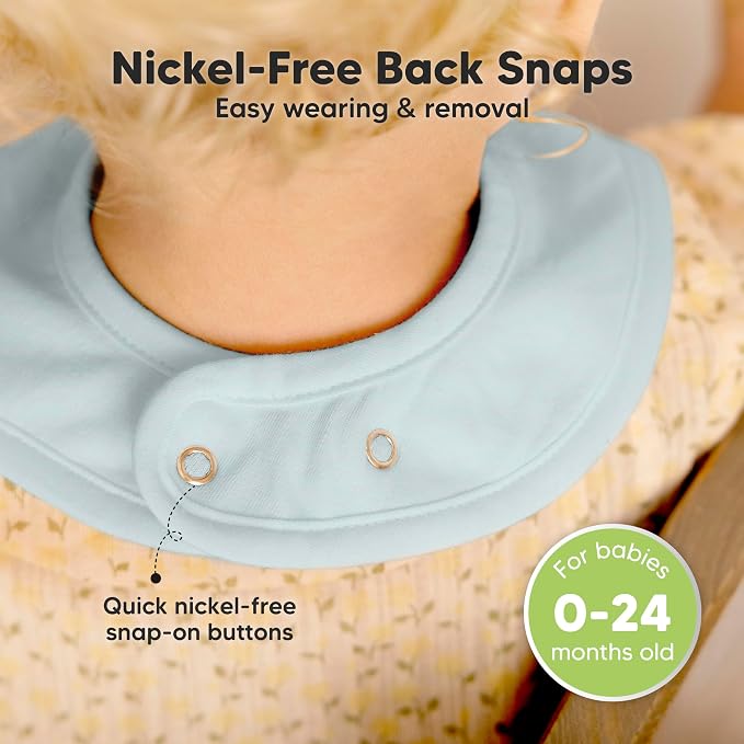 KeaBabies 8-Pack Organic Baby Bibs - Image 6