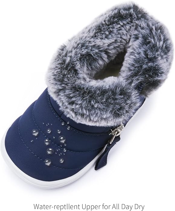 BMCiTYBM Baby Boy Girl Snow Boots Waterproof Winter Warm Booties Nonslip - Image 5