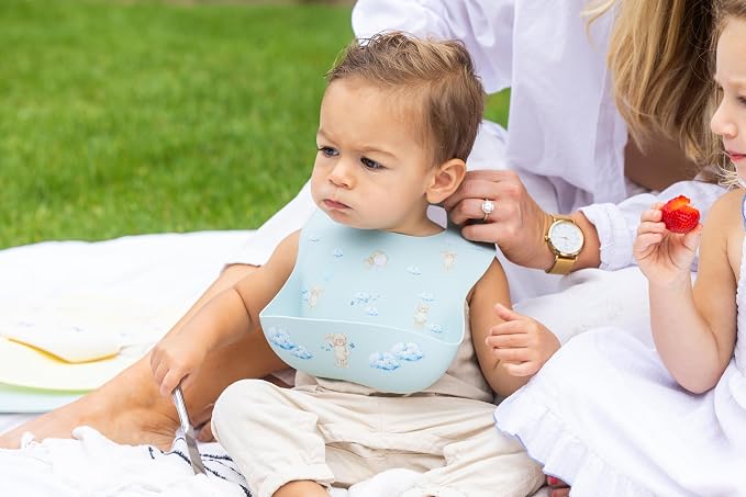 Silicone Baby Bib and Mat | Boys Girls Babies & Toddlers | Waterproof, - Image 6
