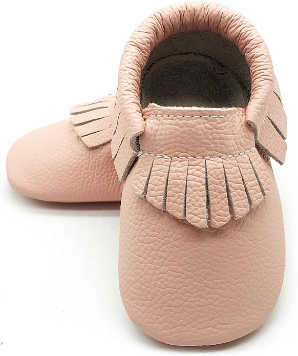 OWLOWLA Baby Moccasins Soft Sole Leather Baby Shoes Infant Toddler Pre-Walker by Owlowla