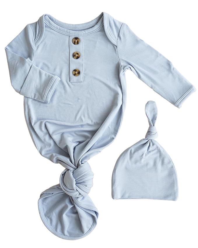 Caden Lane Newborn Knotted Gown by CadenLane