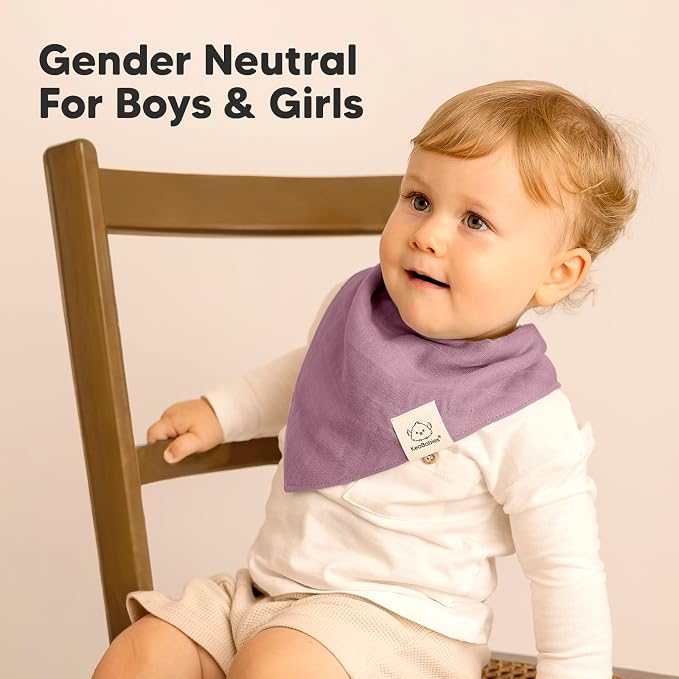 8-Pack Muslin Baby Bibs for Boys, Girls - Image 6