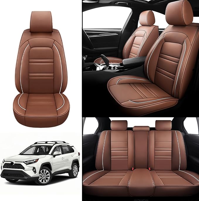 Seat Covers for Toyota rav4 2000-2025 | 5-Seats Leather Seat Covers - Image 2