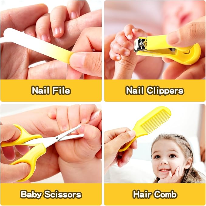 Baby Grooming Kit for Boys Girls Safety Newborn Nursery Essentials Grooming Set - Image 5