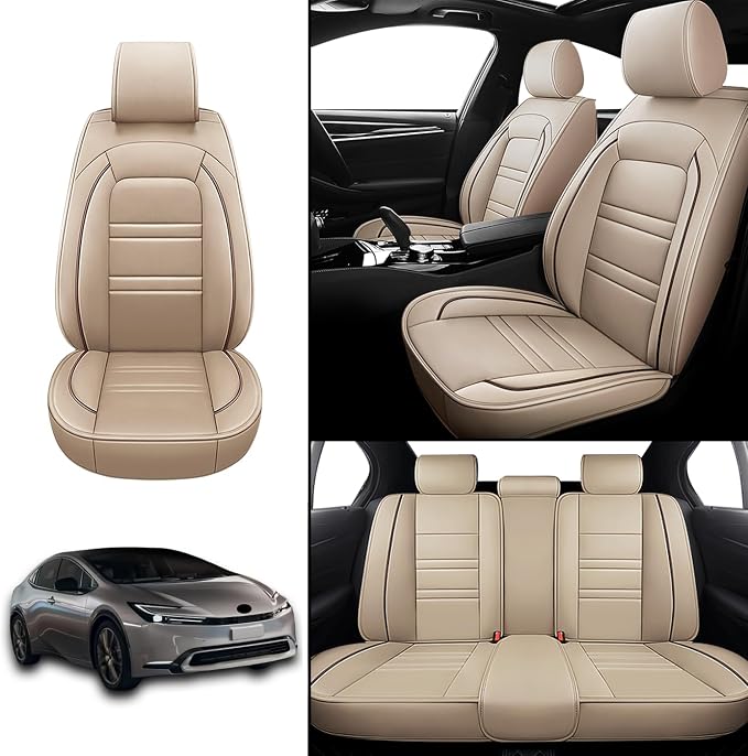 Seat Covers for Toyota Prius 2001-2025 | 5-Seats Leather Seat Covers - Image 2