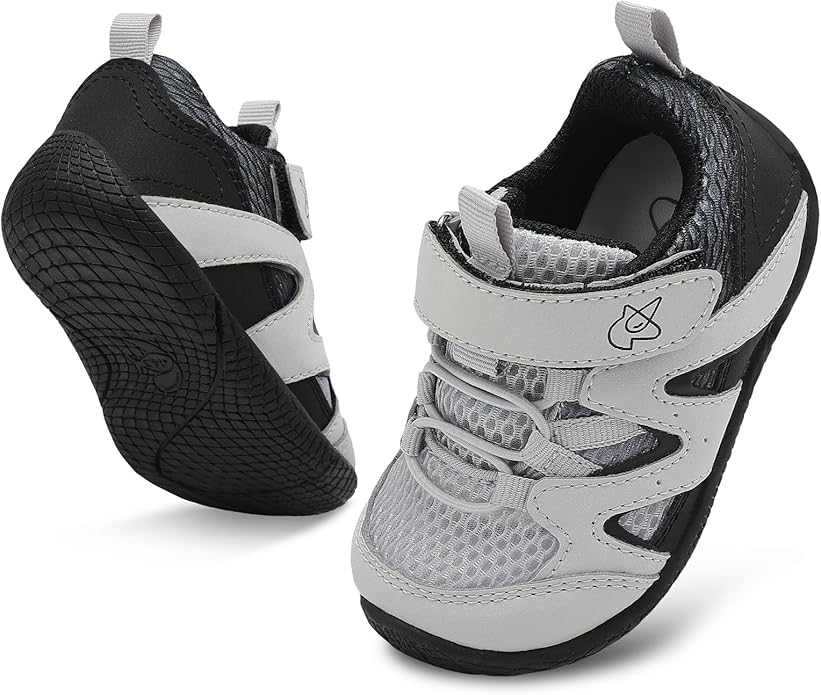 LeIsfIt Baby Shoes Boys Girls First Walking Shoes Non-Slip Toddler Breathable by Leisfit