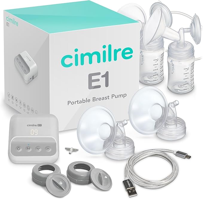 E1 Portable Breast Pump & Breast Milk Storage Bags Bundle – Compact Double - Image 6