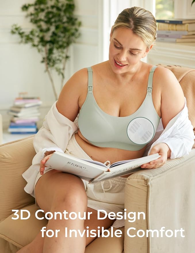Momcozy Bamboo Disposable Nursing Pads, Advanced Blue Core - Image 7