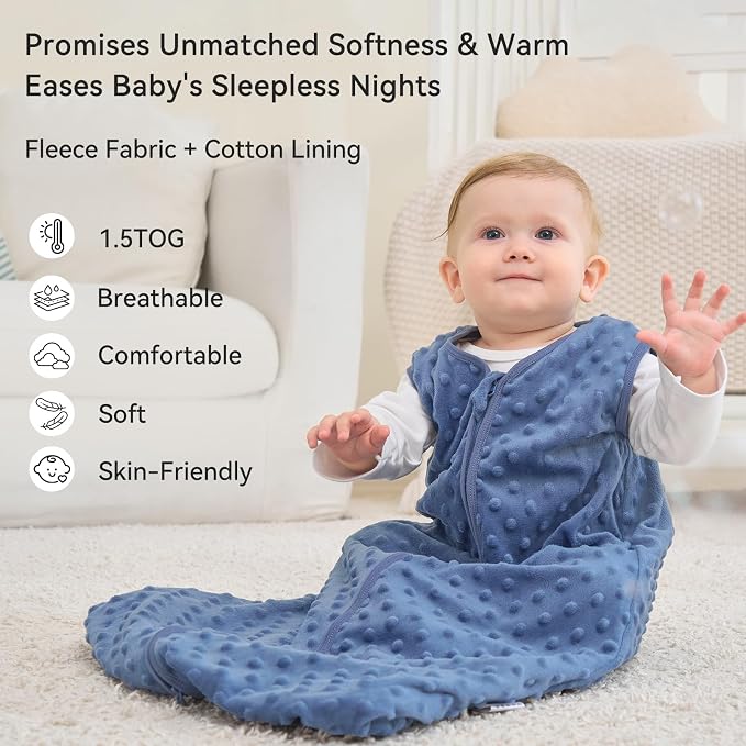 Fleece Baby Sleep Sack 6-12 Months - Image 2