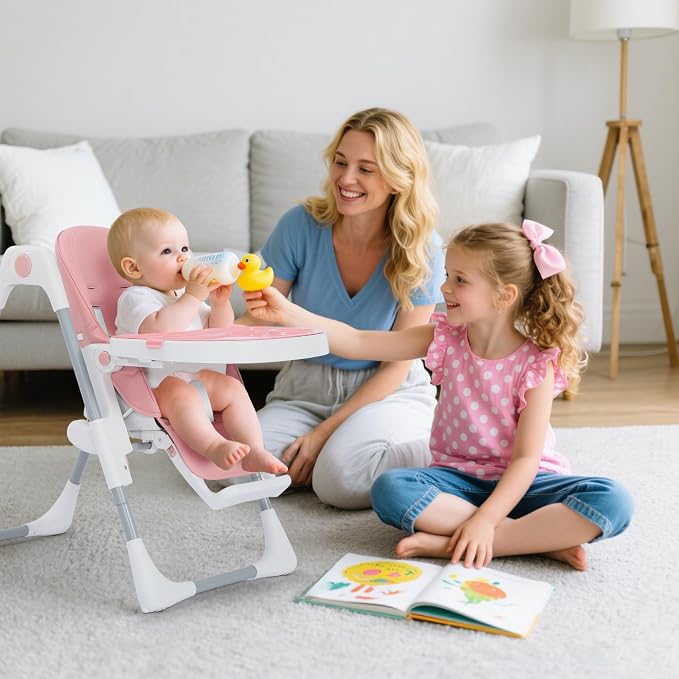 3 in 1 Foldable Baby High Chair, Infant High Chairs - Image 5