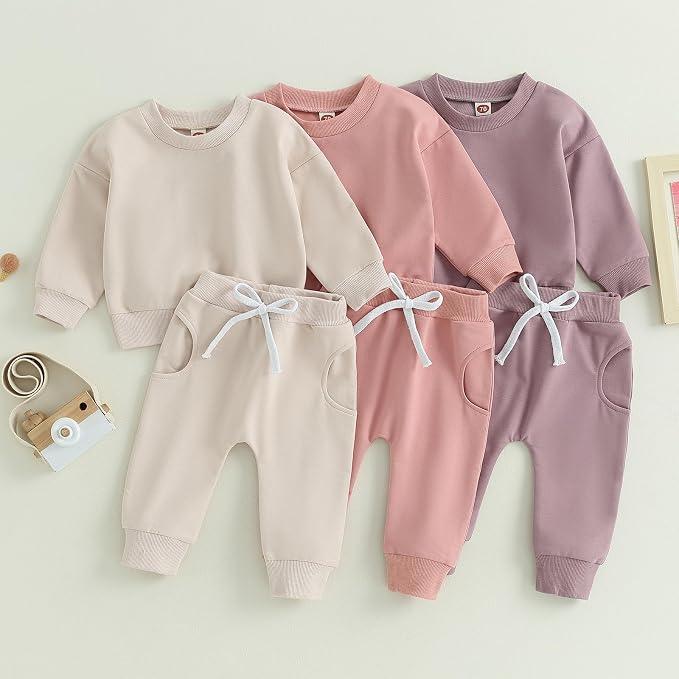 Tiaham Baby Boy Clothes Girl Outfits Fashion Sweatshirt Sweat Pant Kids Toddler - Image 9