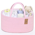 Baby Diaper Caddy Organizer, Cotton Rope Diaper Basket, Baby Basket by Degeyoyo