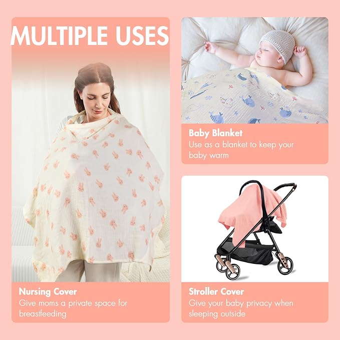 2-Pack Nursing Covers for Breastfeeding - Image 7