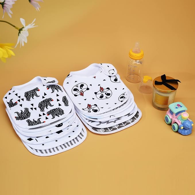 Baby Bibs Soft and Absorbent Organic Cotton Bandana Drool Bibs Set - Image 7