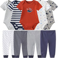 Baby Layette Set Baby Boys' 9-Piece Bodysuits Pants Set Toddler Girl Boy Unisex by Kiddiezoom