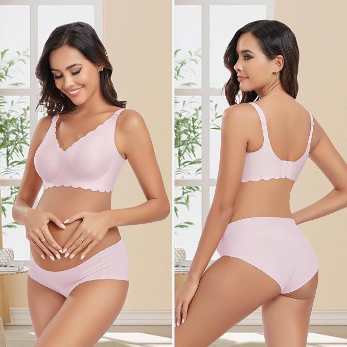 Gailife 3 Pack Nursing Bras for Breastfeeding Seamless Wireless Maternity Bras - Image 6