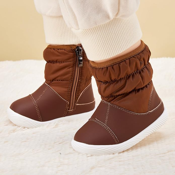 BMCiTYBM Baby Boy Girl Snow Boots Waterproof Winter Warm Booties Nonslip - Image 2