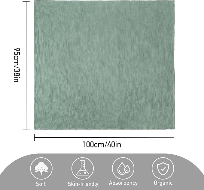 GLLQUEN BABY Muslin Swaddle Blankets - Image 6