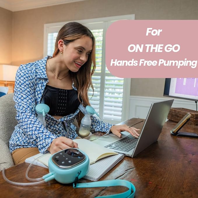 Zomee Z2 Double Electric Breast Pump, Hands Free Pumping Hospital Grade 3 Modes - Image 7