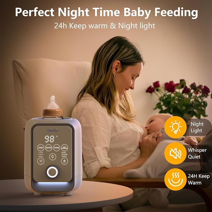 Swirlable Baby Bottle Warmer 3 Mins Fast Bottle Warmer 9 in 1 Bottle Warmer - Image 5
