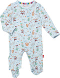 Magnetic Me Boys Modal Magnetic Baby Footie Pajamas | Silky Soft Modal Fabric | by magneticme