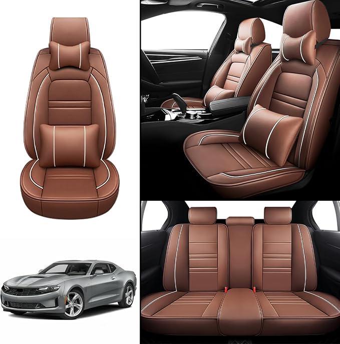 Car Seat Covers for Camaro 2000-2023 | 5-Seats Seat Covers, Waterproof Seat - Image 2
