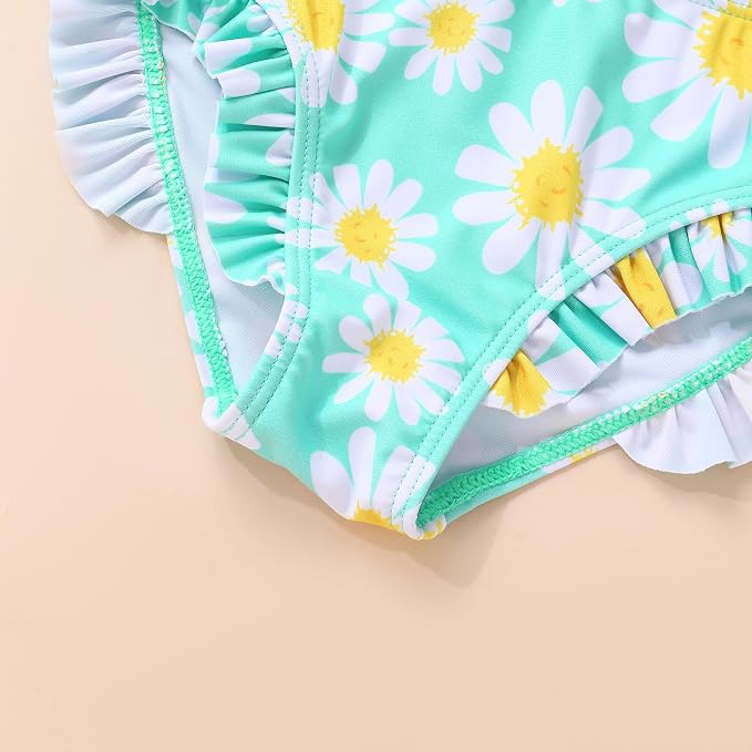 Toddler Swimsuit Girl Color Block Stripe Swimwear Baby Girl Summer Beach - Image 5