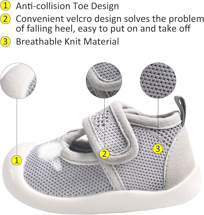 Baby First-Walking Shoes 1-4 Years Kid Shoes Trainers Toddler Infant Boys Girls - Image 2
