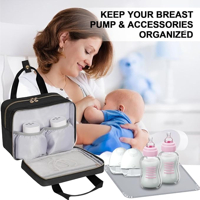 Wearable Breast Pump Bag with Insulated Breastmilk Cooler - Image 6