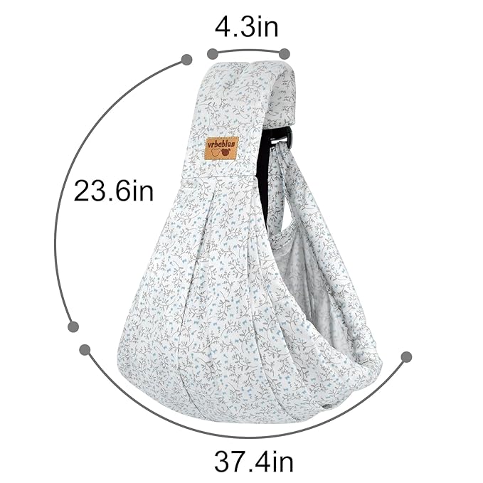 Baby Sling Carrier Newborn, Adjustable Easy Wearing Baby Nursing Warp Sling - Image 8