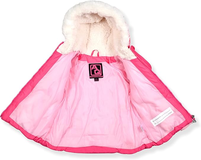 Arctic Quest Little Girls Bib Snow Pants and Ski Jacket Water-Resistant Snowsuit - Image 4