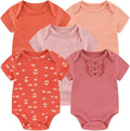 Kiddiezoom Newborn Baby Unisex Cotton One-Piece Bodysuits Baby Gift 5-Pack Baby by Kiddiezoom