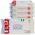 Raan, 100% Cotton Baby & Toddler Wipes, Unbleached, 99% Purified Water by Raan