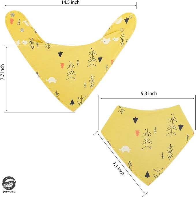 10pcs Baby Bandana Drool Bibs - Image 6